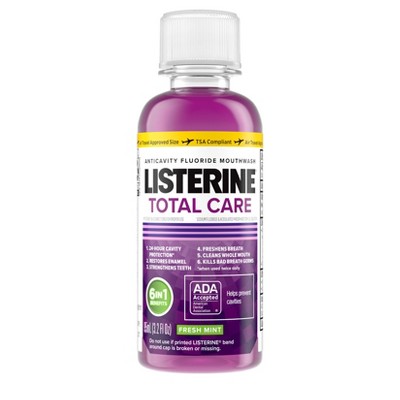 Listerine Total Care Fresh Mint Anticavity Mouthwash for Bad Breath and Enamel Strength