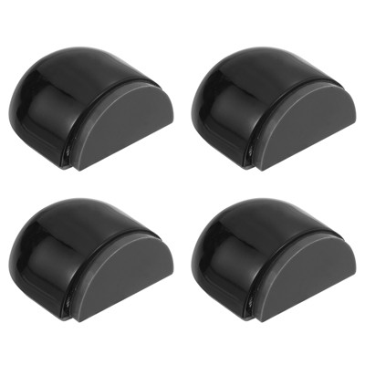 Unique Bargains Rubber Self-Adhesive Shock Absorbent Reusable Door Stop 4 Pcs