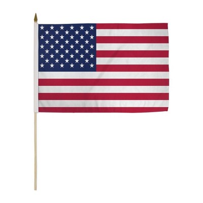 Maison USA 12''x18'' Inches Stick Flag Perfect 4th Of July Flag Perfect For Your Desk - National Pride