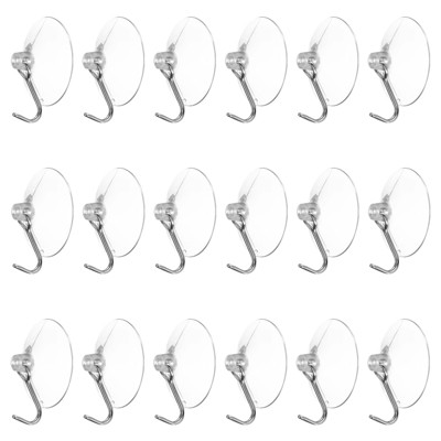 Unique Bargains Waterproof Reusable Bathroom Kitchen Suction Cup Hooks and Hangers