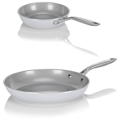 TECHEF CeraTerra - 8" & 12" Ceramic Nonstick Frying Pan Set
