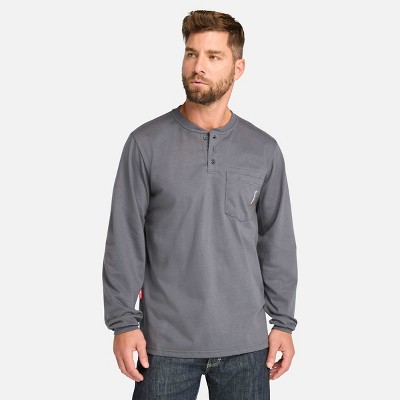 Timberland Men's Cotton Core Flame-Resistant Long-Sleeve Henley