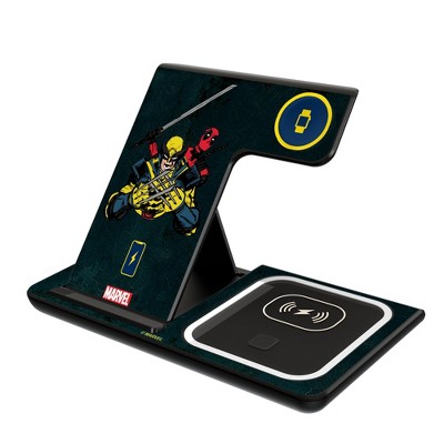 Keyscaper Marvel Deadpool Badge 15-Watt 3 in 1 Charging Station