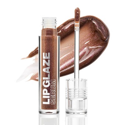 Palladio Lip Glaze Serum, Hydrating Lip Gloss with Peptides & Hyaluronic Acid for Plump, Smooth, and Nourished Lips