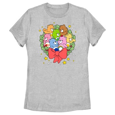 Women's Care Bears Christmas Wreath Bears T-Shirt