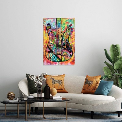 iCanvas Guitar by Dean Russo Canvas Print Wall Art