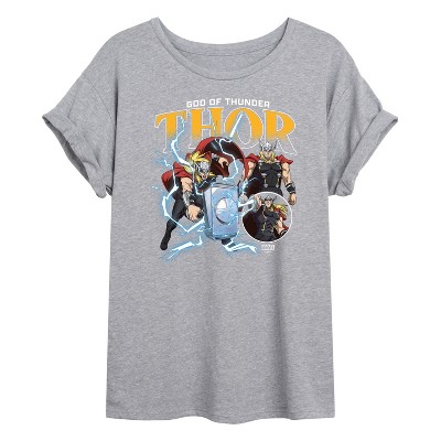 Women's - Marvel - Thor God of Thunder Oversized Graphic T-Shirt