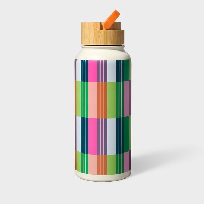 34oz Striped Stainless Steel Water Bottle - Tabitha Brown for Target