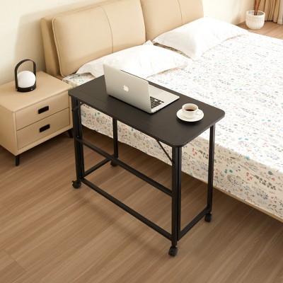 LIVAREEmlen Foldable Desk for Small Space, 31.5 Inches Writing Computer Desk in Study, Home Office Foldable Office Desk for Bedroom,Black