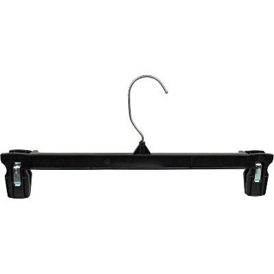 Maison Recycled Plastic with Ridged Clips Pants 12" Hangers 360 Degree Swivel For Home, Office & Retail Stores