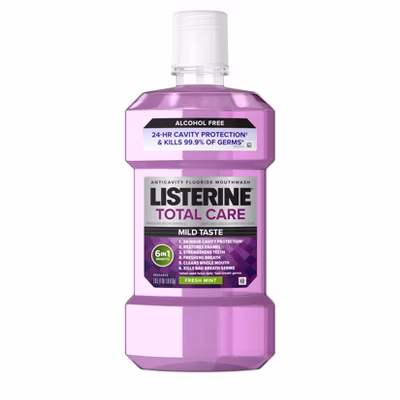 Listerine Zero Alcohol Total Care Anticavity Fluoride Mouthwash - 1L