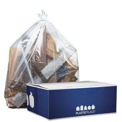 Plasticplace 55-60 Gallon Trash Bags, 1.2 mil, 38"Wx58"H, (100 Count)