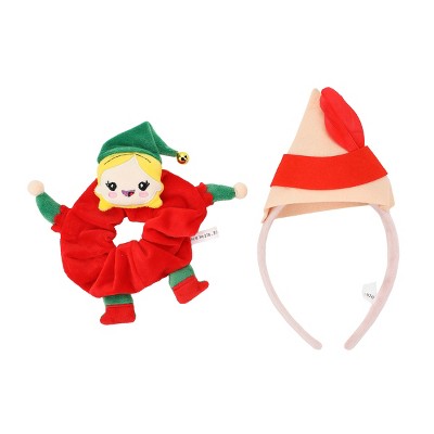 Elf Jovie 2-Piece Plush Headband & Scrunchie Set