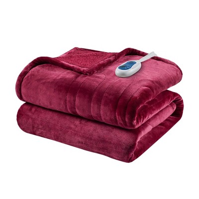 60"x70" Microlight to Berber Electric Heated Throw Blanket