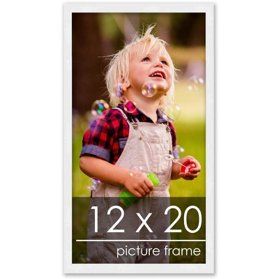 PosterPalooza | 12x20 Wood Frame with UV Acrylic, 6 Finishes: Black, White, Bronze, Silver, Wood, Mahogany