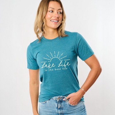 Simply Sage Market Lake Life Is The Best Life Sun Short Sleeve Tee