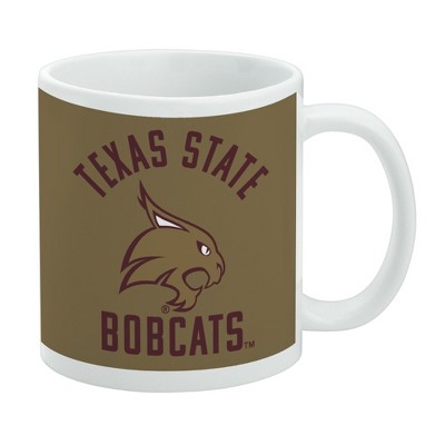 Texas State Bobcats Ceramic Coffee Mug Novelty Gift Mugs for Coffee Tea and Hot Drinks 11oz White