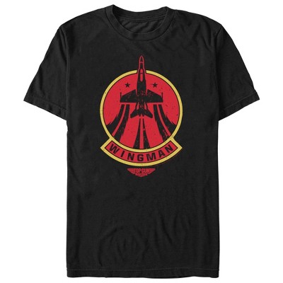 Men's Top Gun: Maverick Distressed Wingman Patch T-Shirt