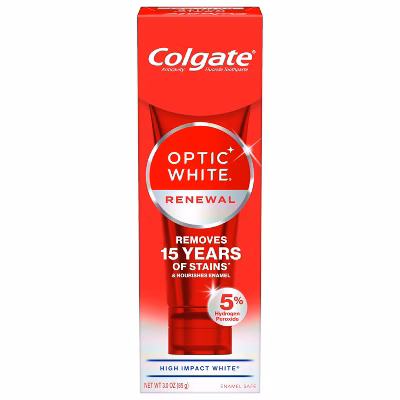 Colgate Optic White Renewal Teeth Whitening Toothpaste - High Impact White