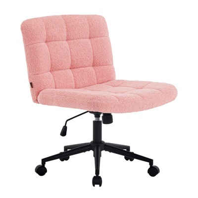 Evita Office Desk Chair with Wheels with Lumbar Support, Adjustable Height for Home Office Study Room-25*23.7*37.6 inch
