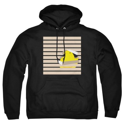 Peeps Easter Peeping Peep In Window With Blinds Adult Pull-Over Hoodie