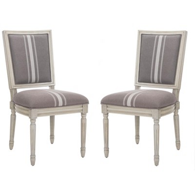 Buchanan 19" H French Brasserie Rectangle Side Chair (Set of 2) - FOX6229 - Safavieh Couture