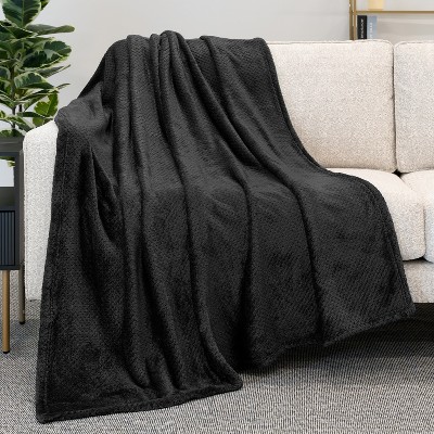 PAVILIA Soft Waffle Blanket Throw for Sofa Bed, Lightweight Plush Warm Blanket for Couch