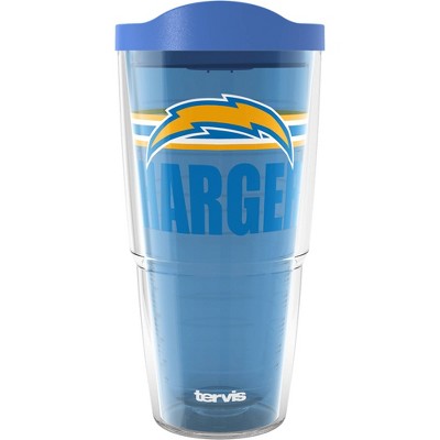 NFL Los Angeles Chargers Go The Distance Classic Tumbler - 24oz: Plastic Lidded Drinkware