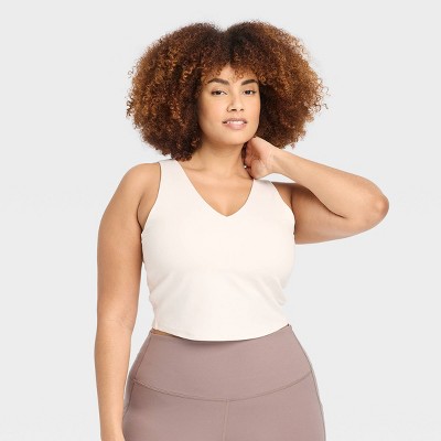 Women's Flex V-Neck Cropped Sports Bra - All In Motion™