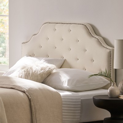 GDFStudio Luella Contemporary Tufted Full/Queen Headboard with Nailheads Accents