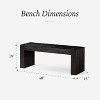 Maven Lane Zeno Solid Wooden Bench 48"x15" - 2 of 4