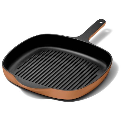 Caraway Home Enameled Cast Iron Grill Pan