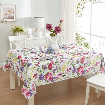 Sophia Pom Pom Tablecloth - Elrene Home Fashions