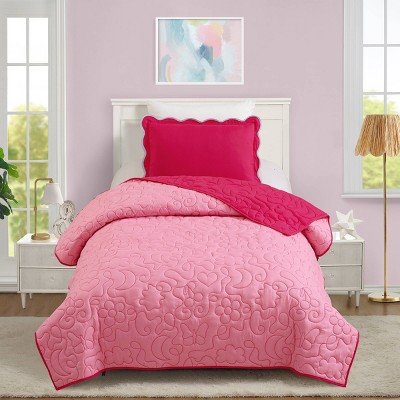 Prism Pink Icon Quilted Comforter Set