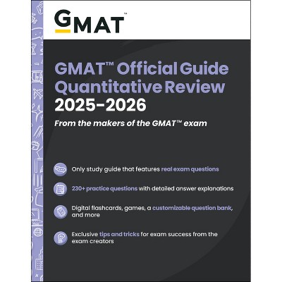 GMAT Official Guide Quantitative Review 2025-2026 - (Paperback)