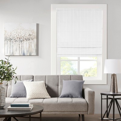 LIVN CO. Cordless Basketweave Room Darkening Roman Shade