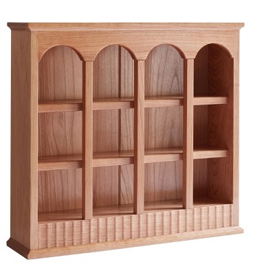 Dolonm Solid Cherry Wood Kitchen Storage Rack – European Style Cup Holder, 24.41"L x 6.10"W x 22.05"H
