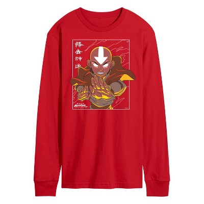 Men's - Avatar: The Last Airbender - Avatar State Aang Long Sleeve Graphic T-Shirt