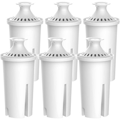 Waterdrop Replacement for Brita Filters, Pitchers, Dispensers, NSF Certified Pitcher Water Filter, Brita Classic OB03, Mavea,Pack of 6