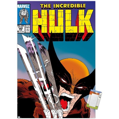 Trends International Marvel Comics X-Men - Wolverine Incredible Hulk #340 Unframed Wall Poster Prints