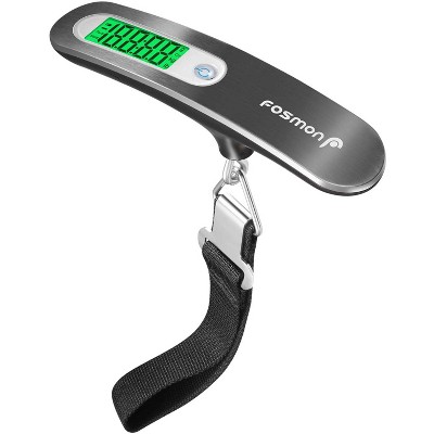 Fosmon Portable Digital Luggage Scale Travel, Hanging Luggage Weight Scale for Travel, Airplane Travel Essentials for Luggage, Baggage, Suitcase, Bag