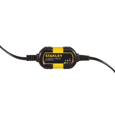 Stanley Tools 12-Volt 1-Amp Battery Charger/Maintainer, BM1S in Black