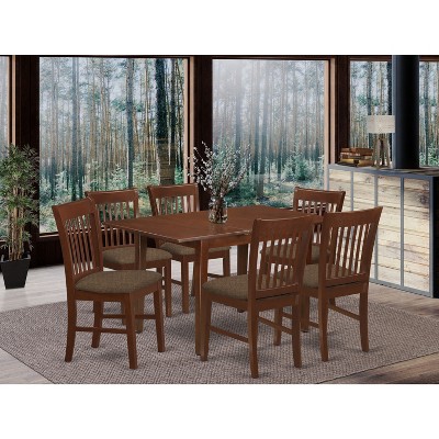 HomeStock Dinette Set Table With Leaf And Dining Chairs