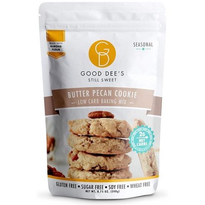 Good Dee's Butter Pecan Cookie Baking Mix, Low Carb & Keto-Friendly, Sugar-Free, Dairy-Free, Gluten-Free & Soy-Free - Diabetic and Atkins Friendly