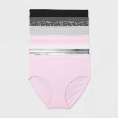 Women's 6pk Seamless Briefs Underwear - Auden™ Assorted Color