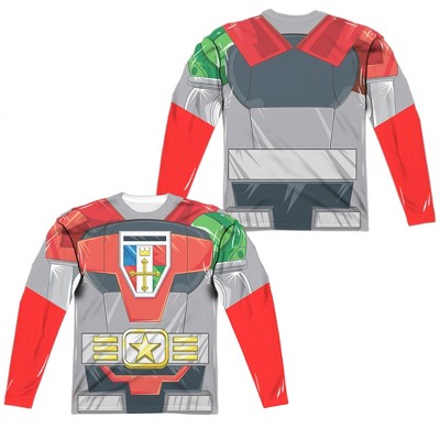 Men's Voltron Costume (Frontback Print) Long Sleeve Costume T-Shirt