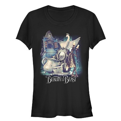 Juniors Womens Beauty and the Beast Movie Cast T-Shirt