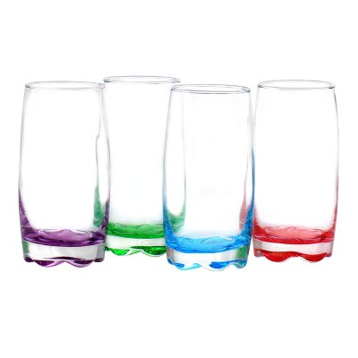 Gibson Karissa 8 Piece Glass Tumbler Set in Assorted Colors
