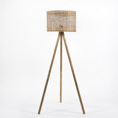 Akroyd 63" Floor Lamp - FLL2001 - Natural - Safavieh