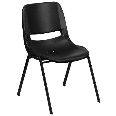 Emma and Oliver Ergonomic Shell Stack Chair - 16" Seat Daycare Home School